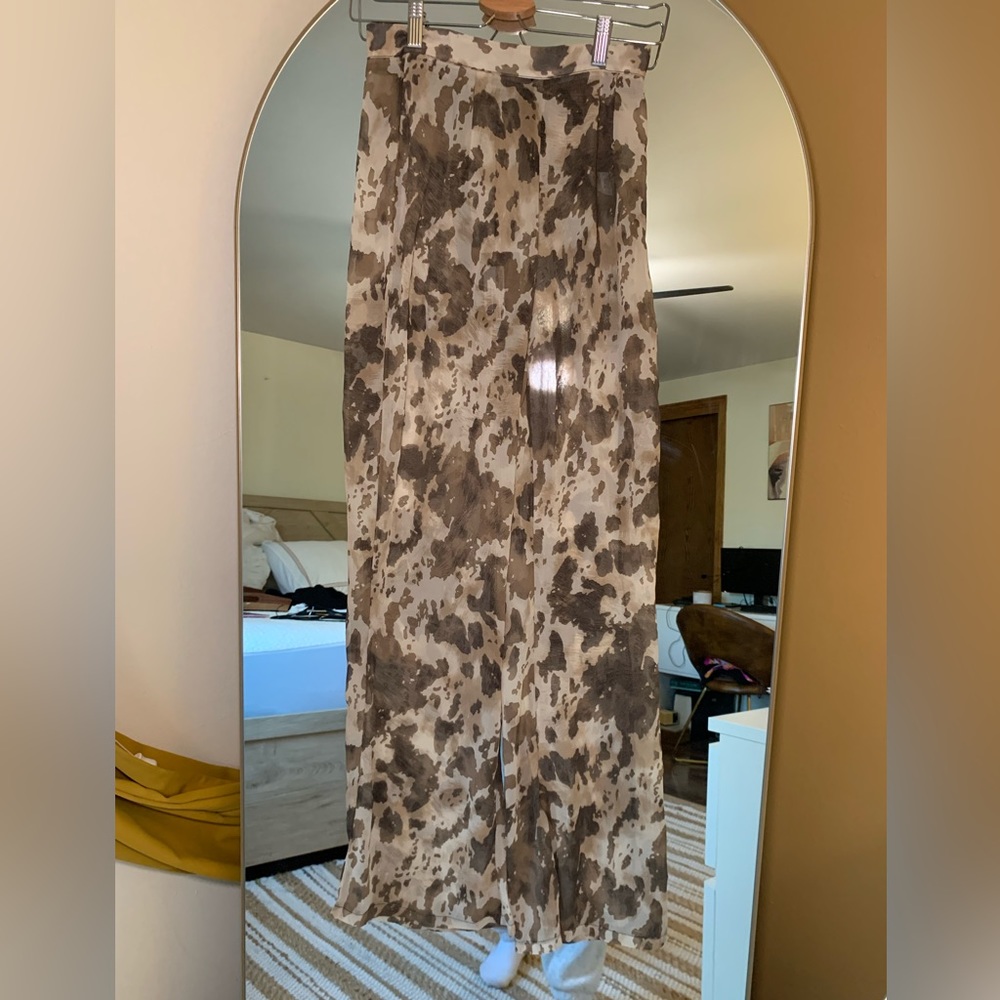 Sheet Cow Print Pants